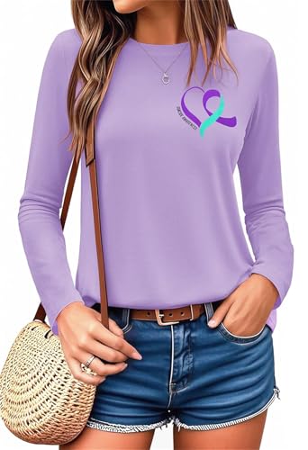 Suicide Awareness Shirt Women Stay Tomorrow Needs You T-Shirt Mental Health Shirts You Matter Inspirational Tops