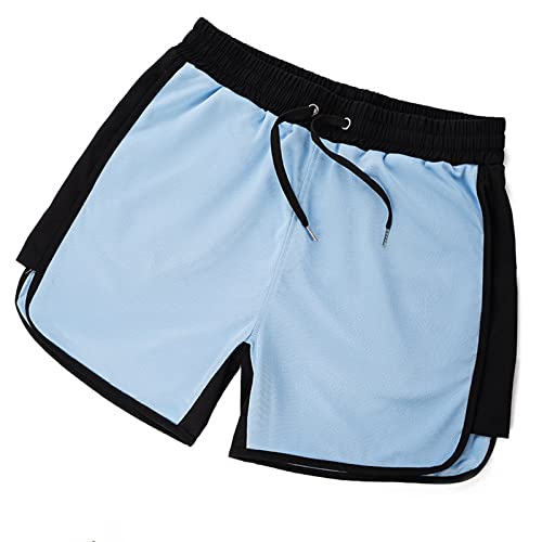 Heren Gym Workout Shorts Lichtgewicht Running Shorts Effen Kleur Spier Shorts Training Atletische Jogger Casual Shorts met zakken - Afbeelding 4