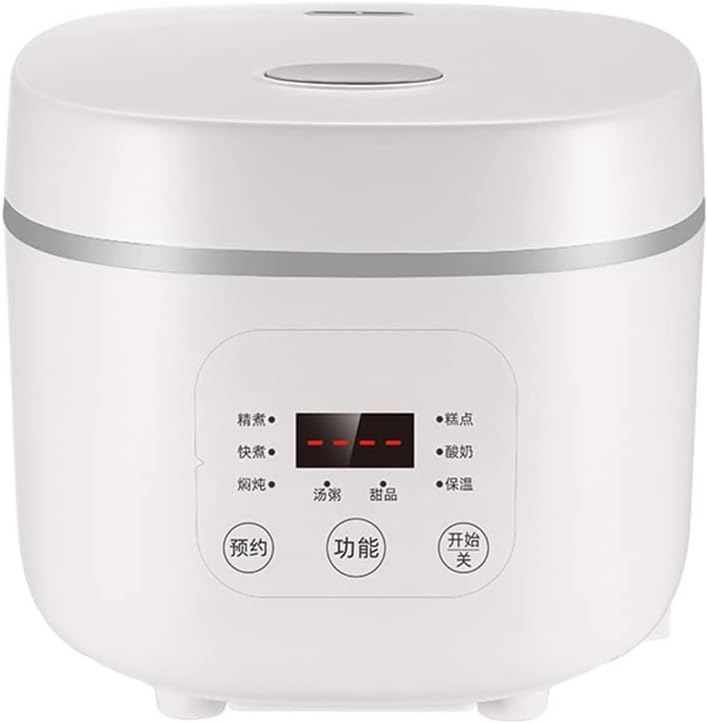 Mini Rice Cooker 3cups Uncooked, 1.6L Portable NonStick Small Travel