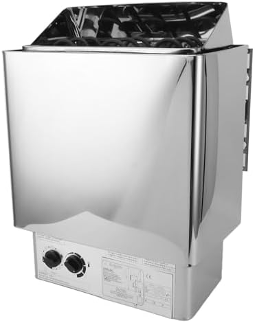 4.5KW Sauna Stove Stainless Steel Sauna Stove Internal Control Temperature Adjustable Sauna Heater 110V