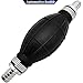 Automotive-leader 14mm Rubber Fuel Transfer Vacuum Fuel Line Hand Primer Pump Bulb Type Black Bulb Type for Marine Boat Accessories Pump Bulb All Fuels