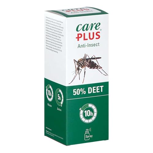 Care TP32933 Plus Erwachsene Anti-Insect Deet Spray, transparent, 200 ml