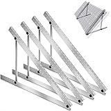 winkelhalterung Material aus hoher Aluminiumlegierung: Die faltbare Halterung des Solarpanels besteht aus dem Material der Aluminiumlegierung AL6005-T5, das die Eigenschaften einer hervorragenden Korrosionsbeständigkeit, Hitzebeständigkeit und Wetterbeständigkeit aufweist und für jedes Wetter und jede Umgebung sehr gut geeignet ist.