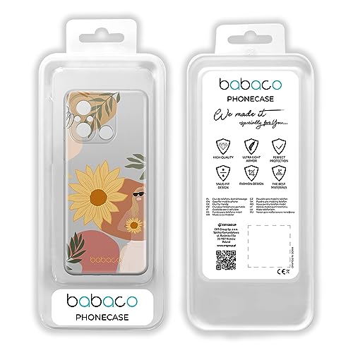 Funda para Xiaomi Redmi 12C y 11A BABACO Flowers 015 carcasa transparente 2