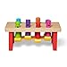 Melissa & Doug Deluxe Pounding Bench Wooden Toy With Mallet - STEAM Toddler Toy