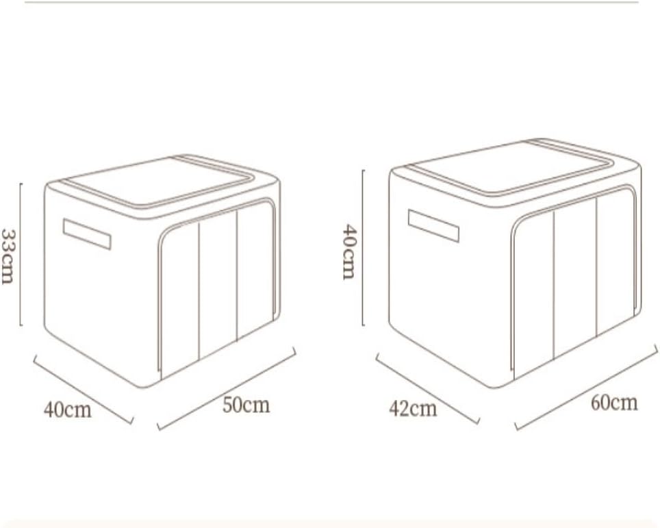 Storage Bag for Clothes Bedding Storage Bag Clothes Storage Bags Storage Boxes Under Bed Box with Zips Foldable with Clear Window Storage Container(C,22L)