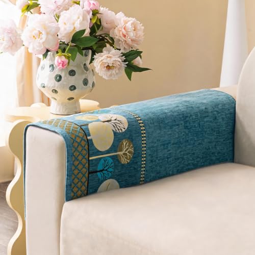 tianxinbaobei Chenille Boho Couch Armrest Covers for Sofa (1PC,27.6"x27.6")