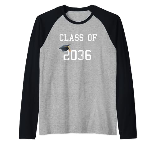 Classe de 2036 pour les étudiants de la maternelle Future Graduation Manche Raglan