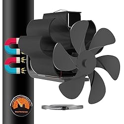 Estufa Con Ventilador Precio Ventilador Chimenea con Magnétic,Ventilador de Estufa 6 Palas, Ventiladores para Chimeneas, Ventilador Estufa Leña para Estufas de Pellets/Gas/Estufas de Leña/Ventilador Calor