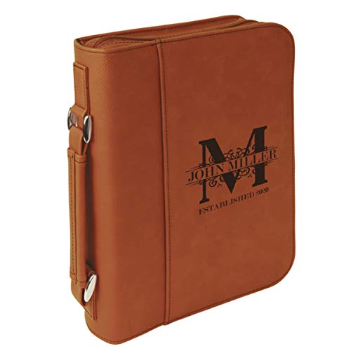 Personalized Royal Monogram Large Leatherette...