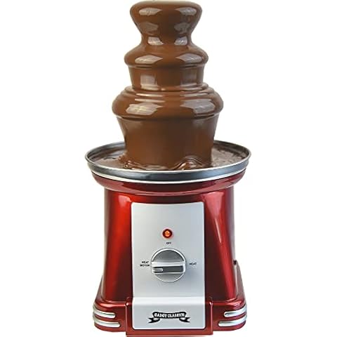 Gadgy ® 3-Stage Chocolate Fountain 90 Watt | 31.5 cm high with Stainless Steel Tower | 750 Gram Capacity | Retro Look | Great for Children's Birthdays and Weddings Cover