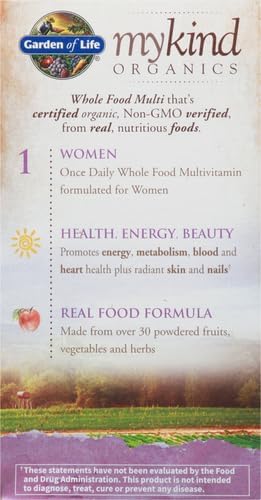 Garden of Life Organics Multivitamin for Women - Women's Once Daily Multi - Whole Food Multi with Iron,Biotin,Vegan Organic Womens Multivitamin for Health,Energy Hair Skin and Nails,360 Tablets,6 Pack - Image 11