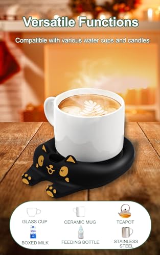 Coffee Mug Warmer for Desk, Smart Beverage Cup Warmer Mug Warmer with 3 Temperature Settings, Coffee Warmer for Coffee Lovers Gifts, Perfect for Home Office Warming Coffee, Tea, Milk, Cocoa - Image 3