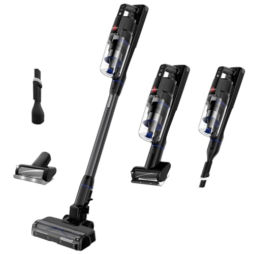 Bissell PowerClean FurGuard, Aspiradora Sin Cable, Motor 280W, Aspiradora Escoba, Rodillo Autolimpieza, Luces FurFinder, Autosoportado, Filtro HEPA, 2500 mAh Batería Extraíble, 50 min, 4091N