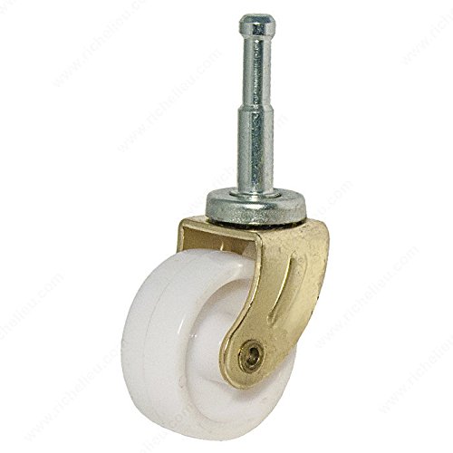Madico F43334 1.6 in. Light-Duty Furniture Caster White - Plastic