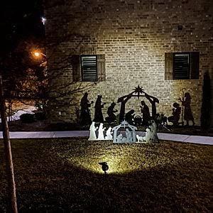 Metal Nativity Scene Shadow Caster Bundle (Black)