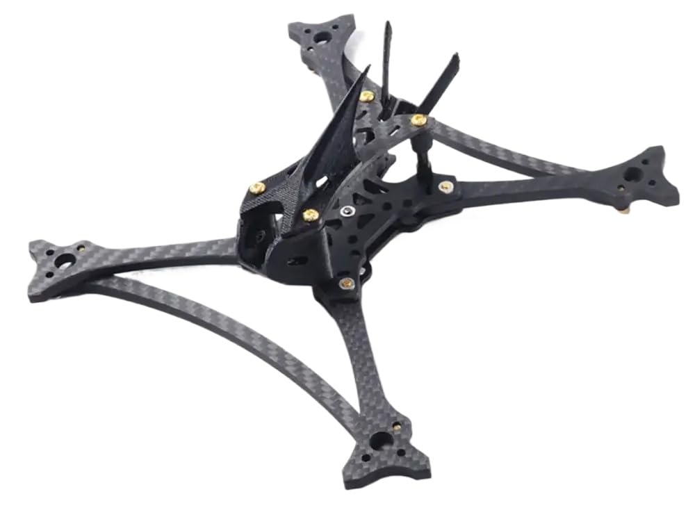 FPV Racing da 5 pollici in fibra di carbonio compatibile con kit telaio quadricotteri analogici e brushless HD di HGLRC Wind 5 Lite(Analog frame)