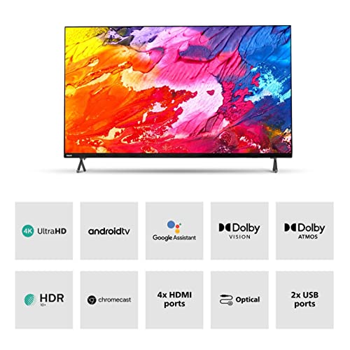Image of Philips 139 cm (55 inches) Borderless Series 4K Ultra HD Android Smart LED TV 55PUT8115 /94 (Black)