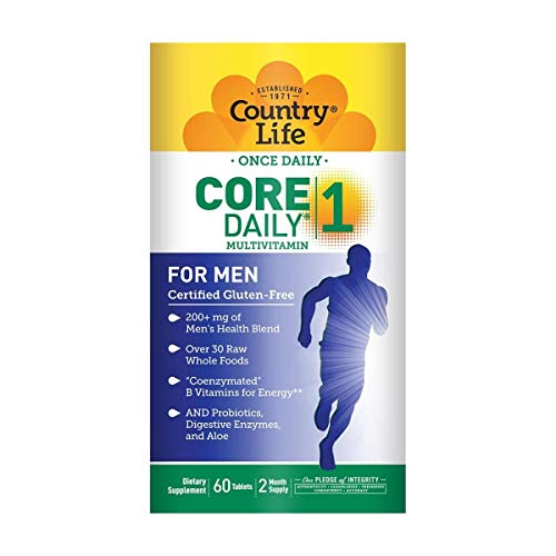 Country Life Core Daily-1, 6-in-1 Vegetarian Mens Multivitamins with Coenzymated B Vitamins