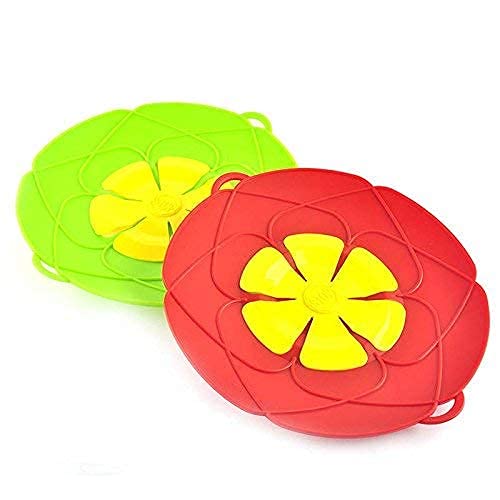 BOTIST Multipurpose Silicone Spill Stopper- Flexible Silicone Pots Spill Stopper Lid Cover| Stops Milk Spilling Heat Resistant Steamer Cooking Kitchen Tool Tea Coffee Boiler Lid Cover-picture-31