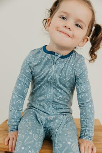 Image of Copper Pearl Baby Zip-Up Footie Pajamas - Soft Stretchy Sleep and Play Footies for Boys and Girls