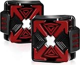 OKSIWA LED Tail Lights For 2007-2018 Jeep Wrangler JK JKU,X-Shape Clear