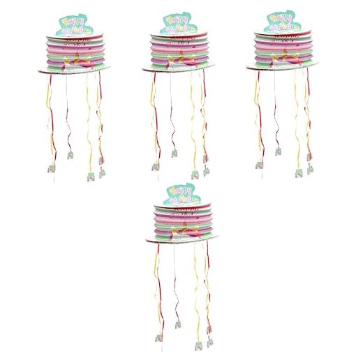 NOLITOY 4pcs Corda Pinhata Unicórnio Festival Da Primavera Piñata Lanterna De Brinquedo Pinata Piñata Para Festa Infantil Papel Suprimentos Para Festa De Aniversário O Preenchimento Filho