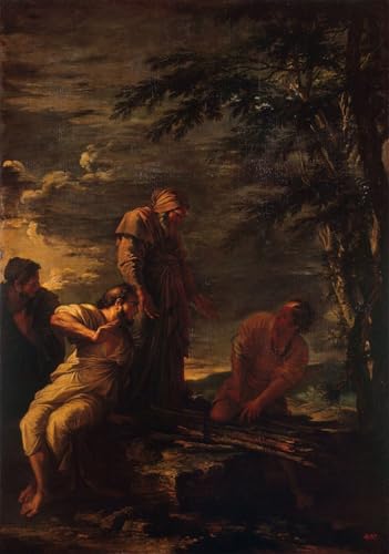 Posters et art Democrite et Protagoras de Salvator Rosa affiche vintage 60x90cm