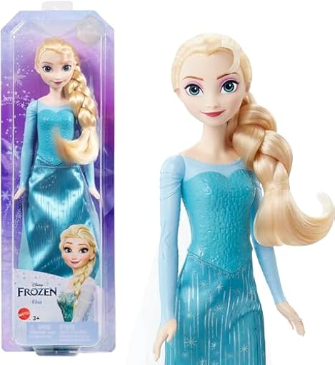 Mattel Disney Frozen Elsa Muñeca con look reina de hielo, juguete +3 años (HLW47) | Ya disponible en tu tienda friki favorita! En mundofriki.es! Mattel Disney Frozen Elsa Muñeca con look reina de hielo, juguete +3 años (HLW47) | Ya disponible en tu tienda friki favorita! En mundofriki.es!