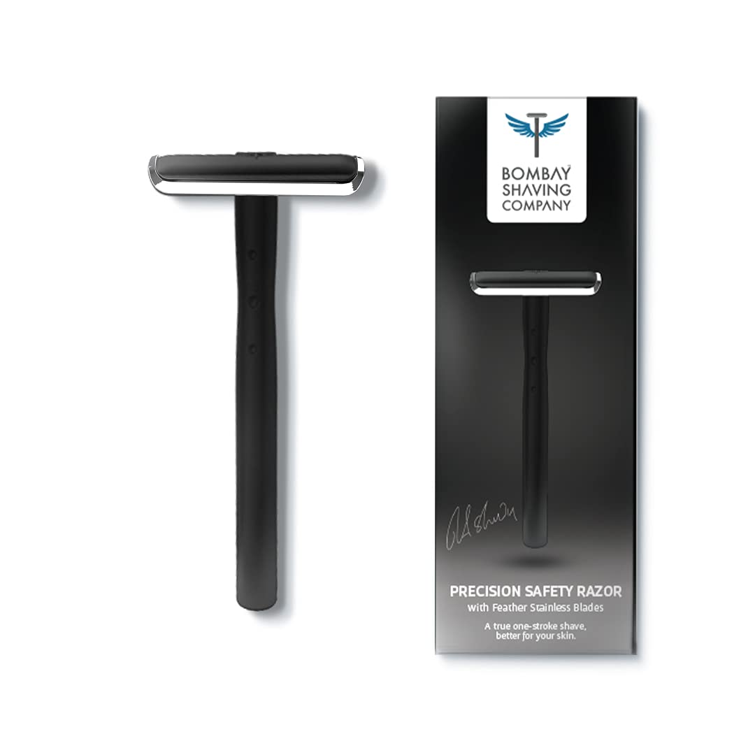Bombay Shaving Company Men Precision Safety Razor | Anti Slip Grip | Eliminates Nicks & Cuts, Black (B093YTB6R7) Amazon Price History, Amazon Price Tracker