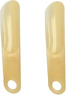 [Tofficu] プラスチック製靴べら ポータブル靴上げツール 長さ調整不要 靴の着脱サポート 屋内外兼用 高齢者向け携帯用 2個セット