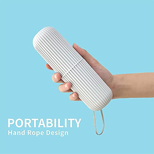 KBS-Capsule-Shape-Travel-Toothbrush-Case-Cover-Holder-Portable-Toothbrush-Storage-Box-Container-Plastic-Toothbrush-Holder-Bathroom-Organizer-Accessories-SetBlack-White-2