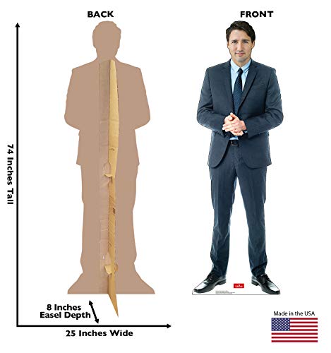 Image of Cardboard People Canadian Prime Minister Justin Trudeau Life Size Cardboard Cutout Standup
