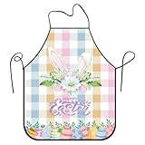 Bonieset Holiday Aprons, Adjustable Cooking Apron Chef Bib Apron for Dinner Cooking Grilling Baking Painting Garden