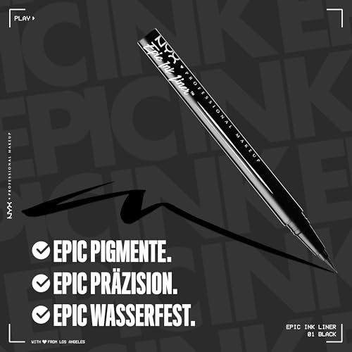 Nyx Professional Makeup 800897085605 Epic Ink Liner, Waterproof Liquid Eyeliner thumb #2