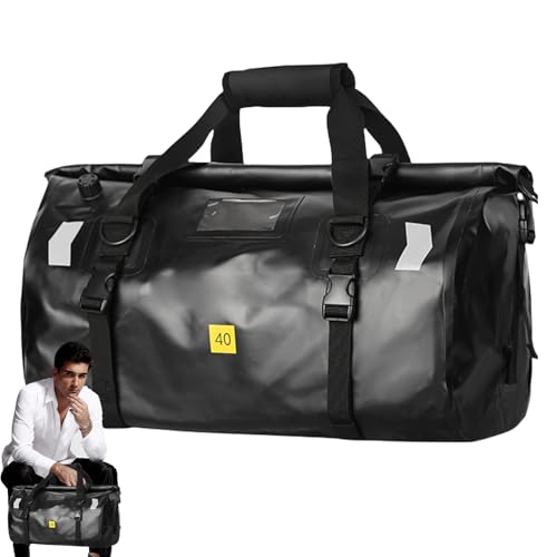 de bagagem de motocicleta – Mochila refletiva à prova d'água – refletiva para porta-malas de motocicleta com alça de ombro ajustável, para carga e equipamento de equitação
