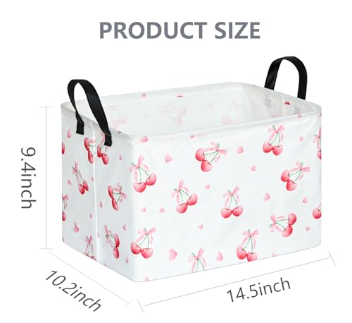 Image of Girls Room Decor Storage Basket Toy Gift Box Baby Hamper Collapsible Organizer Bin Gift Baskets for Home /Dorm /Kitchen /Pet /Office /Closet /Shelf