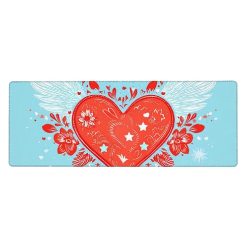 Tapis de souris de jeu grand format antidérapant contre les glissements de bureau