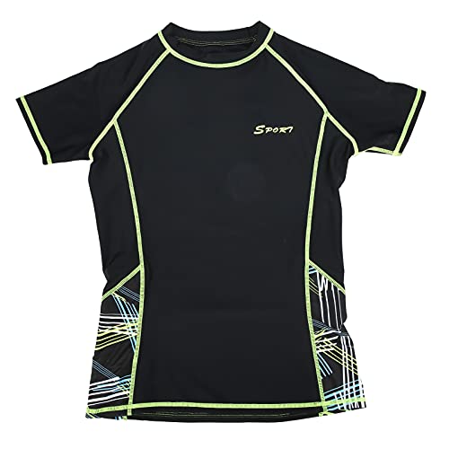 Traje de buceo de verano para hombre con camisa manga corta y shorts de baño 5