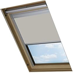 Persianas Para Ventanas Fakro Bloc Estor 5(78/98) para Ventanas de Techo Fakro, Opaco, de Color Crema