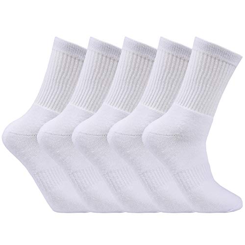 Laulax - Calcetines de deporte - para niño Blanco blanco Small