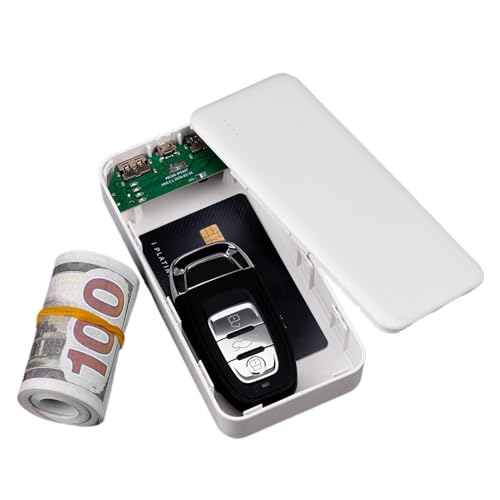 Diversion Safe, Secret Storage Power Bank, 14x6.8x2.5cm/5.51x2.68x0.98 inch Hidden Compartment Design, Portable Discreet Case for Jewelry, Key, Cash, Travel,...