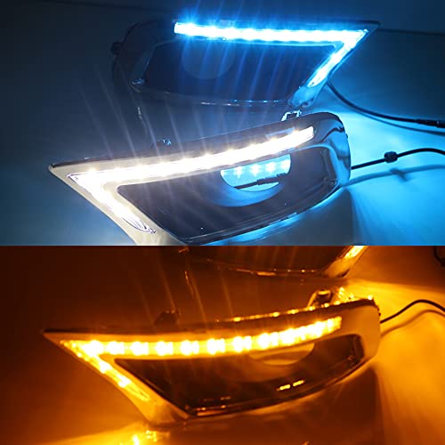 BAKUGO 2 Peças LED Luz De Circulação Diurna Luz De Nevoeiro DRL Luz De Sinalização Para Toyota Camry