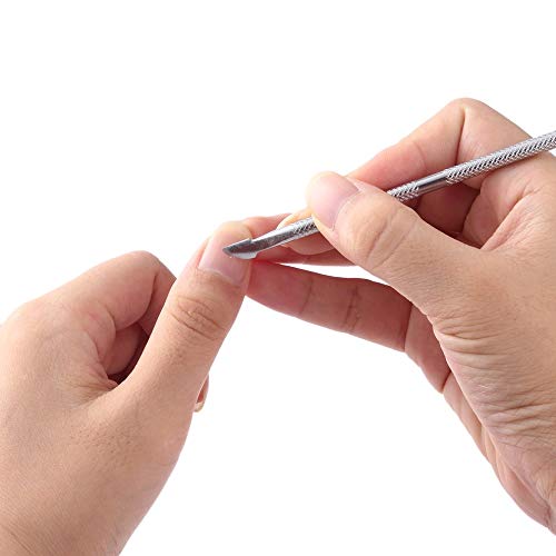 #N/D Nagelhautschieber, Edelstahl, Maniküre, Pediküre, tragbar, Metall, silberfarben, 1 Stück – Bild 5