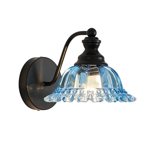 Image of XIEDUN Vanity Light Black Wall Sconces Modern 1-Light Bathroom Sconces