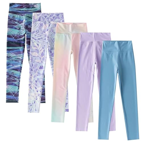 Kids Girls Slim Skinny Yoga Pants Toddler Sports Pants Daily Trousers for Outside Wear Dancing Training Pants3