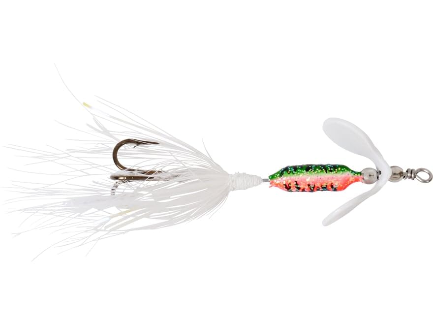 Worden's Rooster Tail 202 Inline Spinner 1/32oz Tinsel Watermelon Tiger Bronze