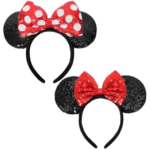 Classic Red Mouse Ears Headbands for Adults Cover