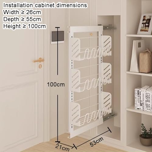 Solution rangement étroite discrète blanche meuble chaussures empilable entrée - 3