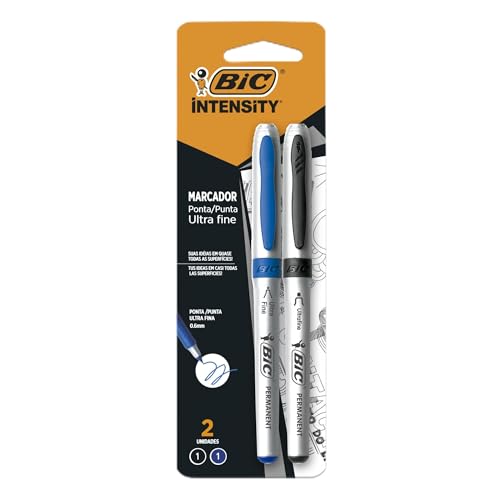 BIC, Marcador Multiuso, Intensity Ultra Fine, 2 Unidades Coloridas
